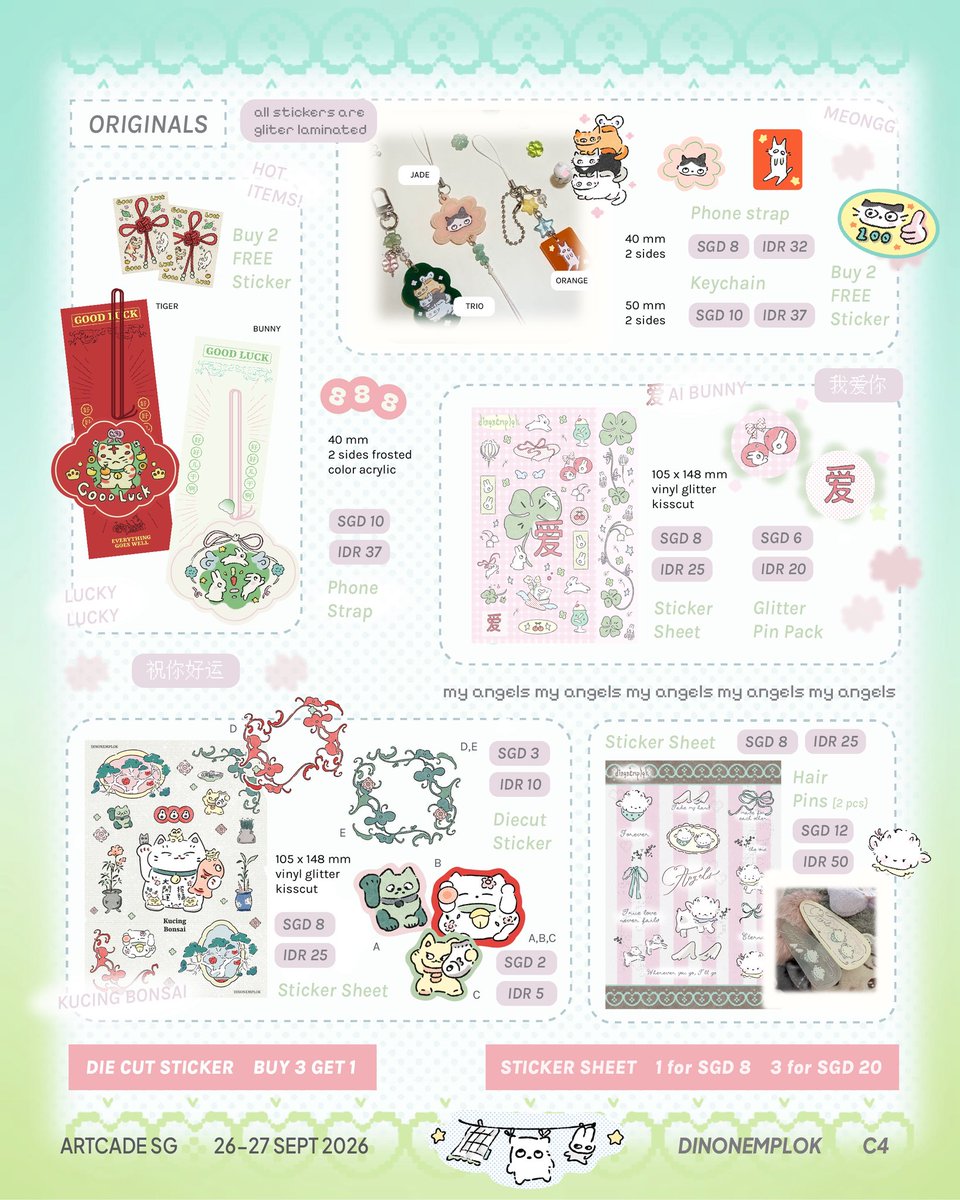 dinonemplok's tweet photo. ↻ and ˚ʚ♡ɞ˚ are vv appreciated!

here is my Artcade SG &amp; pre-order catalogue for #comifuro23 #cf23

🦖 18/09 ~ 21/09
🫧 Pick Up (Both Days)
🫧 Mail Order 

https://t.co/mFVdP9gvv8

🛒Originals, Goodluck, Ikan, Ghibli, Pokemon, Nct Wish, Riize

ദ്ദി ˉ͈̀꒳ˉ͈́ )✧  (1/2) https://t.co/oVCGvmgb7i