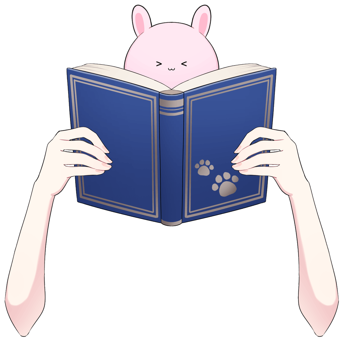 my_my_works's tweet photo. ＼Vtuberさん向けフリー素材配布中！🎀／
かわいいぬいぐるみと一緒に読書できる素材、今日はうさぎさんver.です🐰
ぜひ使ってみてください～
#VTuber素材　#VTuberAssets https://t.co/Tk6SsNs4bu