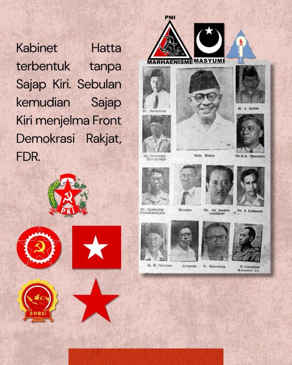 ArahJuang's tweet photo. Mitos pemberontakan PKI di Madiun dirawat rezim Orde Baru selama lebih dari tiga dekade untuk membenarkan pembantaian massal 1965/1966 dan pelarangan Marxisme lewat Tap MPRS XXV/1966 yang masih berlaku sampai sekarang. Narasi ini menyembunyikan akar konflik sesungguhnya: https://t.co/D6OpfowOHb