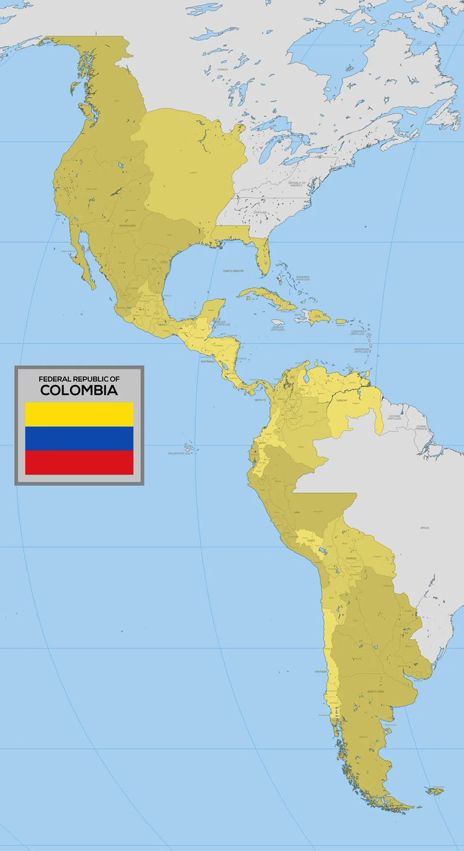InvisiblesMuros's tweet photo. The true size of Colombia: https://t.co/XNhrVN5tCK