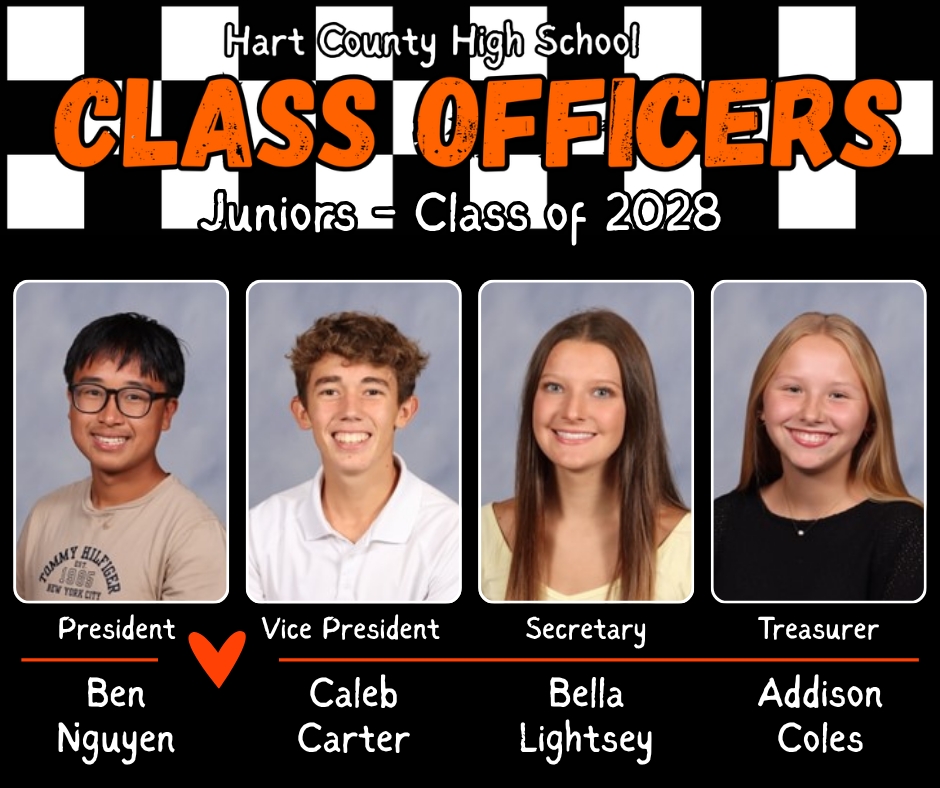 HartCountyHigh's tweet photo. Congratulations to the 26-27 Class Officers!! #OneHartBeat https://t.co/WlYoeGBEro