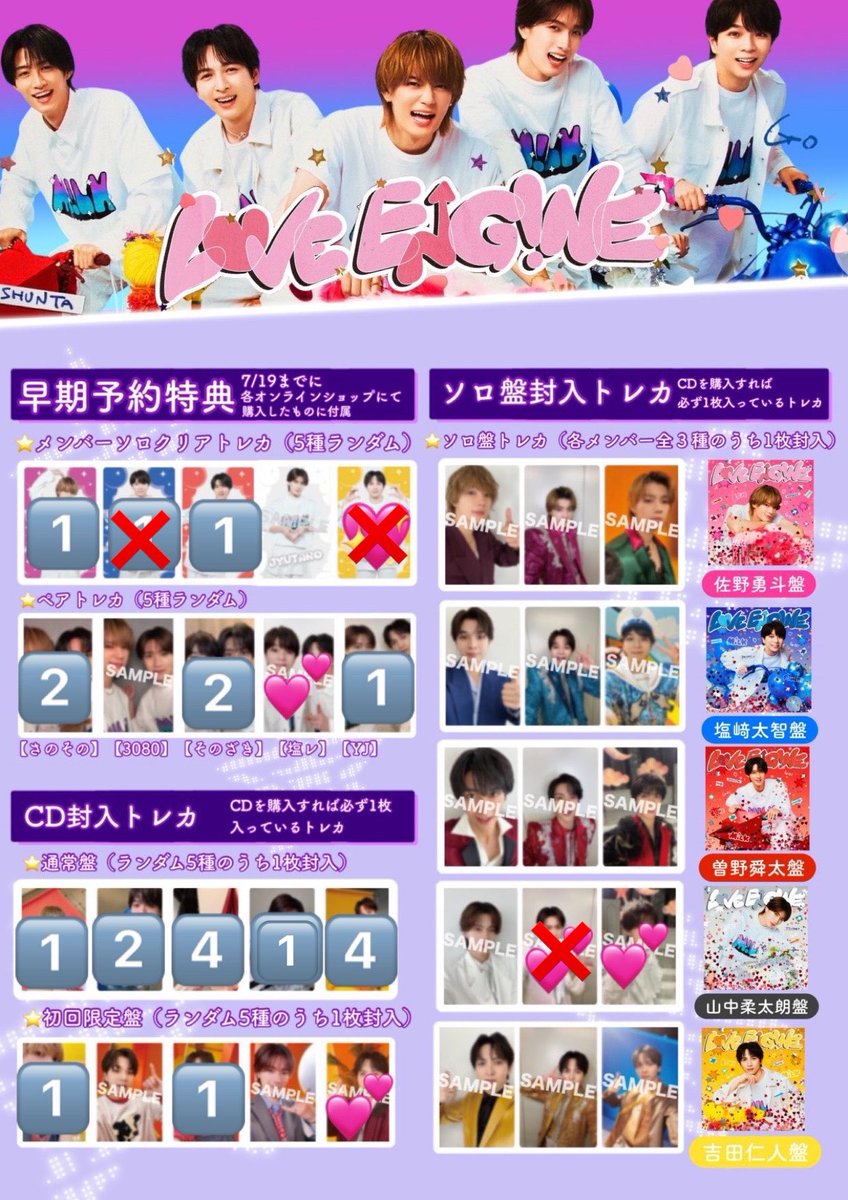 2j7tz's tweet photo. M!LK LOVE ENGINE 封入 特典 トレカ 交換

【譲】🔢

【求】💖＞💕＞過去吉田、買取（ご提示ください）

異種、比率違い可
固定ポスト現場または都内手渡し、郵送
お心当たりある方いましたらお気軽にご連絡お願いいたします。
#milk交換 https://t.co/Xl20R4k65h