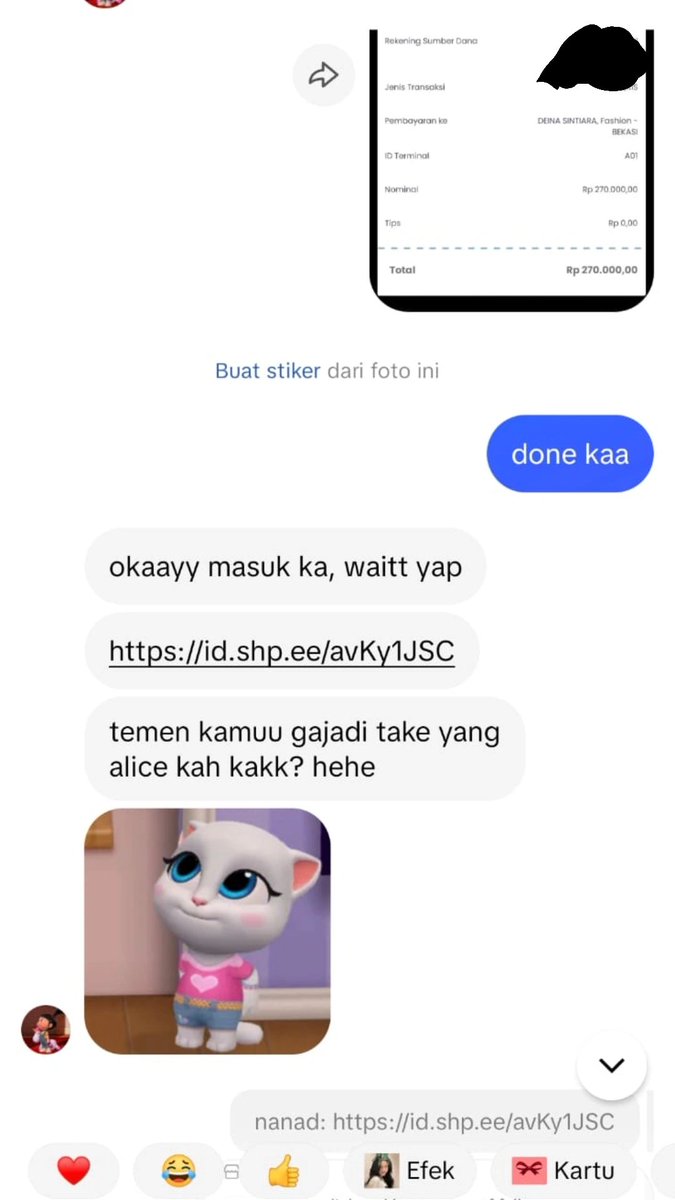 2hedward's tweet photo. ‼️SCAM‼️

HATI HATI GUYS YG MAU PESEN CRYBBY DI AKUN INI !!!!
ini temen aku guys ketipu tadi siang, tolong buat siapapun hati hati yaaaa,semoga ga terulang kejadian kek gini, PENIPU GILA, KERJA KEK YG BENER, GA TENANG IDUPLO MULAI DETIK INI, GA TENANG DUNIA AKHIRAT!!! https://t.co/sLyDpYbfFQ