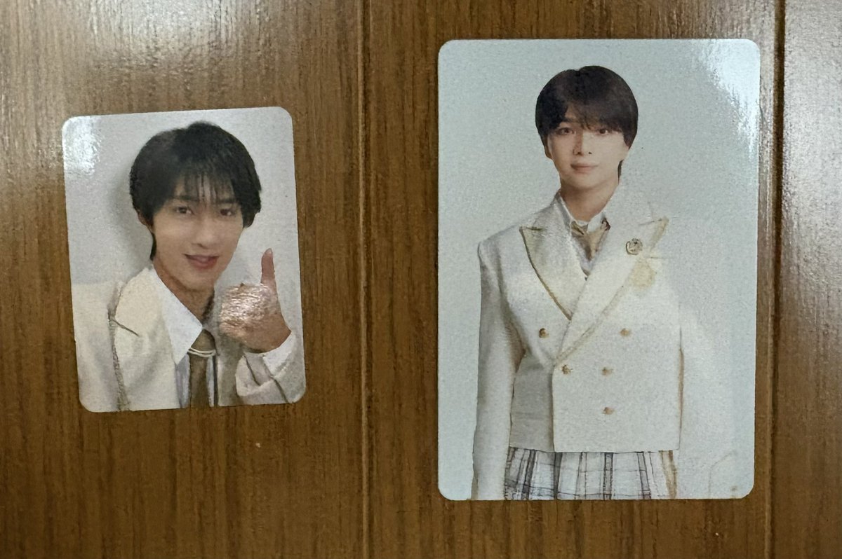 j_junjun_1021's tweet photo. EBIDAN Yes！東京 MILK盤トレカ

譲：塩崎太智（大）、曽野舜太（小）

求：吉田仁人（大・小）
※同種交換希望

手渡し希望
1/15 シャカレボ 新横浜駅 横アリ
お気軽にお声がけください
#MILK交換 #吉田仁人 #塩﨑太智
＃曽野舜太 https://t.co/Jos1FavcFo