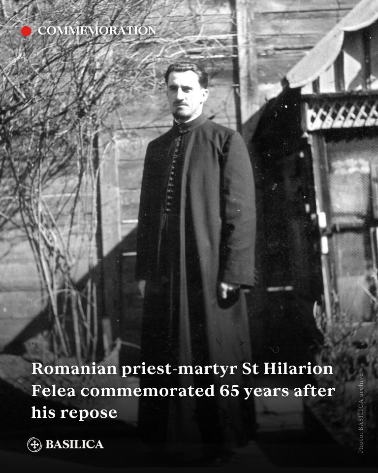 BasilicaNews's tweet photo. 🗓️ Friday marks 65 years since the repose of Hieromartyr Hilarion Felea, who confessed the Orthodox faith through his pastoral and teaching ministry as well as during years of imprisonment under Romania’s communist regime. https://t.co/NG9DFMT8ie