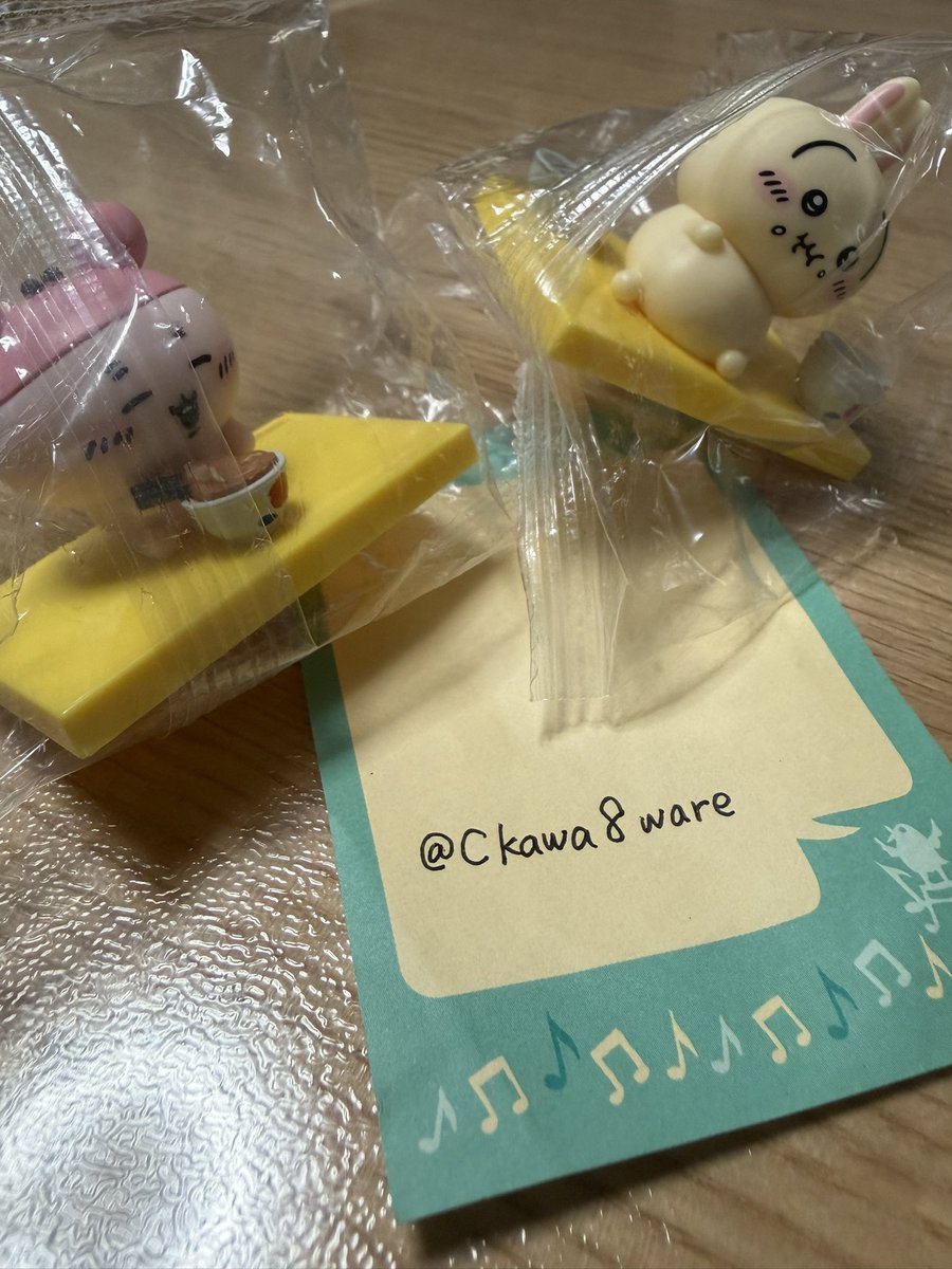 Ckawa8ware's tweet photo. 【交換】ちいかわ　松屋　フィギュア

【譲】うさぎ・古本屋
【求】ちいかわ・ハチワレ

郵送・梅田手渡しでの交換希望です。
条件の合う方がおられましたら、お気軽にお声がけください。

#ちいかわ  #グッズ交換　#松屋 https://t.co/t0cfG3iRfF