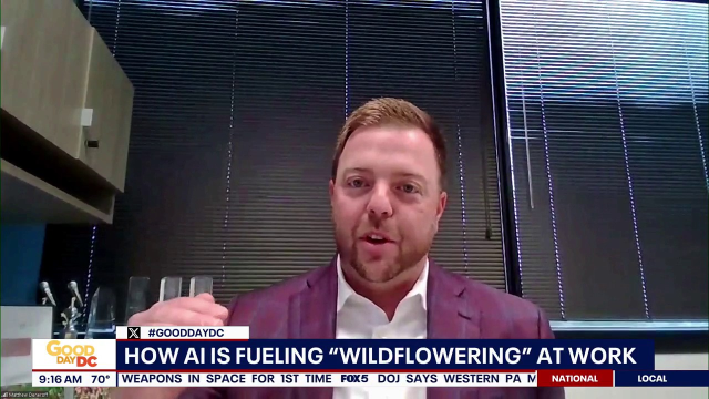bill9941's tweet photo. The way we think about career growth is changing, and AI might be accelerating that shift. @RobertHalf hiring and consulting expert Matthew Deneroff joins @fox5dc to explain why more workers are "wildflowering" and redefining their career goals https://t.co/NgdfCo2S0d https://t.co/LOGHUKV0KF
