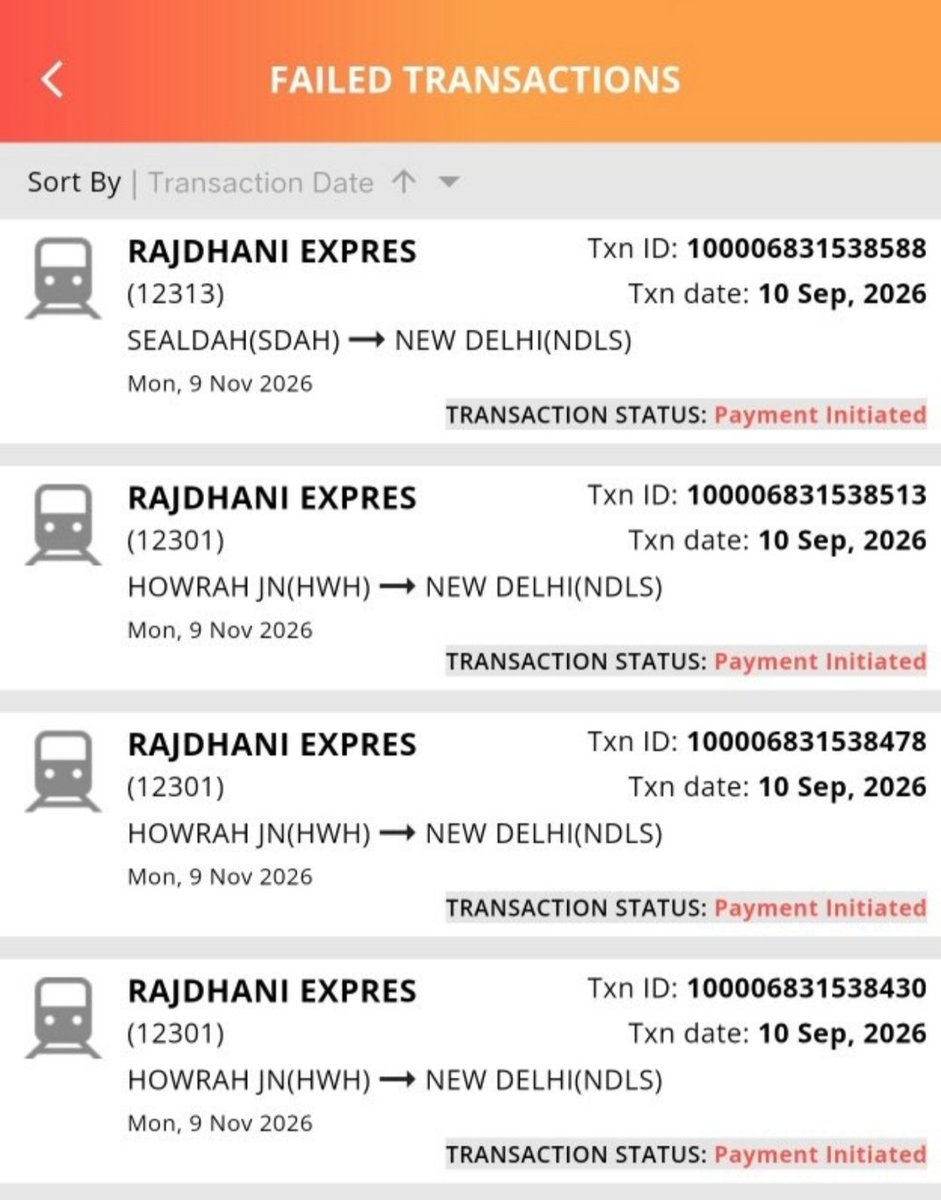 askvipendra's tweet photo. सुबह 8 बजे Rajdhani की Booking खुलनी थी।

Kolkata से New Delhi की Ticket चाहिए थी, इसलिए Passenger Details, Aadhaar Authentication और बाकी सारी तैयारी पहले ही कर ली गई थी।

8 बजे App खोला तो Login अपने आप गायब था।

Login करके जैसे ही Booking शुरू की, Seats देखकर हैरानी हुई।

कुछ ही Seats Available थीं और Booking शुरू होते ही तेजी से कम होती जा रही थीं।

Passenger Select किया और Payment पर पहुंचे तो App अटक गया।
