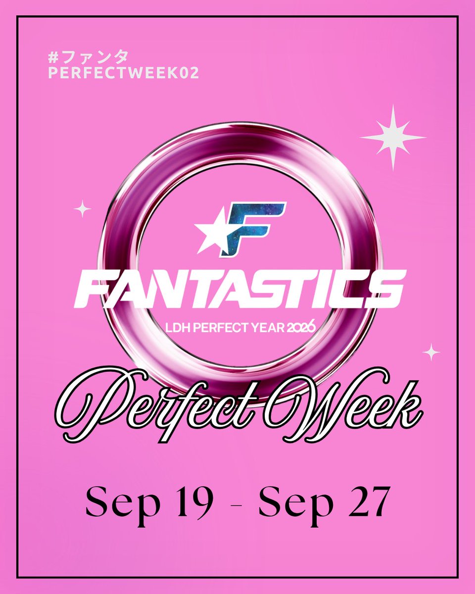fantastics_fext's tweet photo. ━━━━━━━━━━━━━
#ファンタPERFECTWEEK02 
         9.19(土)~9.27(日)
推しコンテンツ選手権開催🎥
━━━━━━━━━━━━━

明日から始まるライブ盛りだくさんな1週間！
#ファンタPERFECTWEEK02 が
スタートします✨

今回のテーマは...FANTASTICSの
"推しコンテンツ"を募集します🎥

現在公開しているYouTubeの
バラエティコンテンツ
MV・CL(動画や画像の転載NG)など
どしどし紹介してください💬

☑️指定のタグをつけて投稿！
#ファンタPERFECTWEEK02
# 〇〇(メンバー名)の推しコンテンツ

みなさんからの投稿お待ちしています✨
そしてこの1週間に合わせて
毎日ゲリラインスタライブも実施予定📱
(アーカイブ予定)

#ファンタPERFECTWEEK02 を
皆さんで盛り上げましょう📣

#FANTASTICS