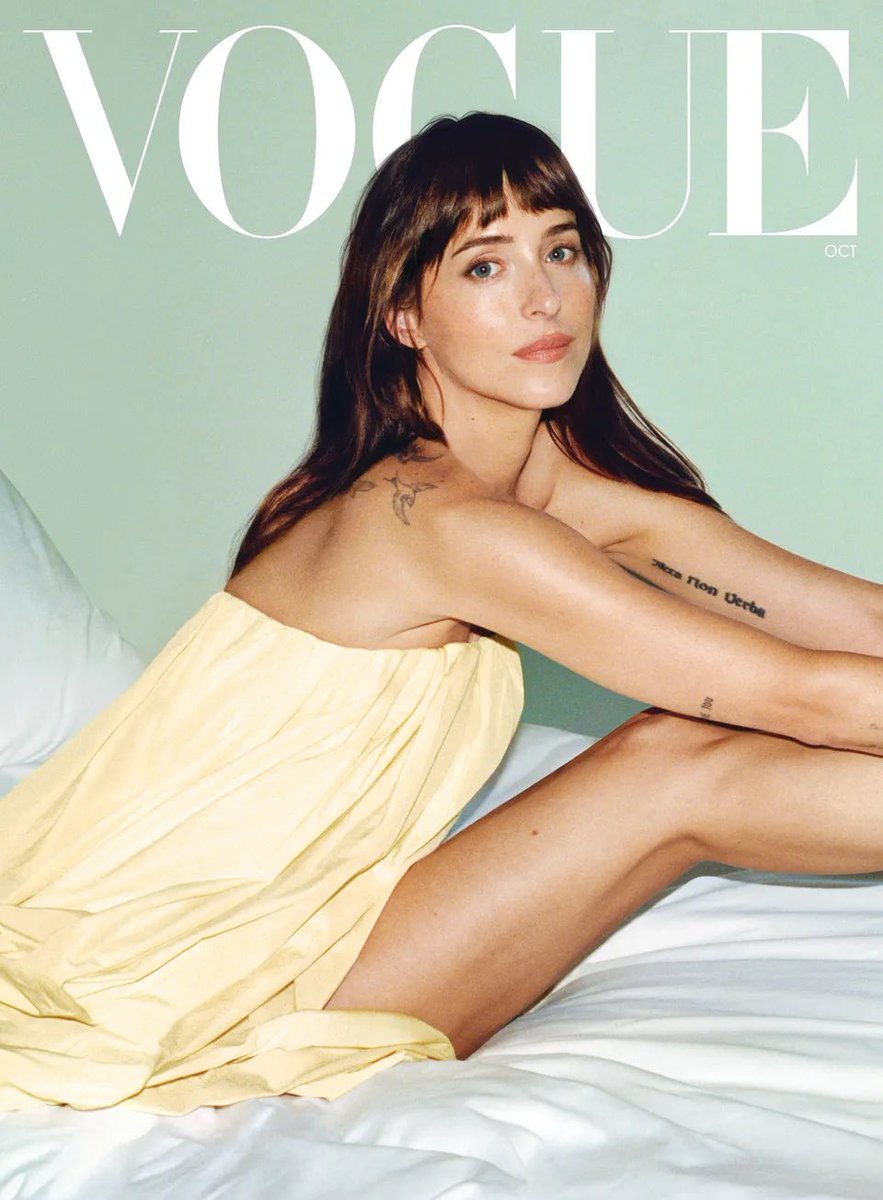 21metgala's tweet photo. Dakota Johnson for Vogue, photographed by Larissa Hofmann. https://t.co/ElYP7To0NM