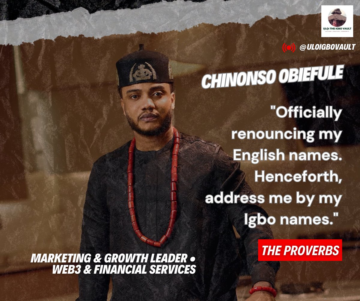 Uloigbovault's tweet photo. 📜 ỤLỌ: THE PROVERBS

✨ Focus: @Nonso_Obiefule 

A tribute to a modern-day Renaissance man — one who moves between boardrooms and blockchain, between global markets and Igbo heritage, embodying the Cellini ideal of artist, warrior, and philosopher. 🌍⛓️📚

From shaping narratives for Pepsi, Meta, Google, and AB InBev to leading continent-wide growth for FTX Africa and Bitget Africa — where he helped scale monthly trading volume in Nigeria from $5M to $500M and South Africa from $50M to over $2B — Nonso has consistently operated at the intersection of storytelling and strategy.

Today, as Nigeria Lead for @SuperteamNG, he champions Solana’s ecosystem growth across Africa’s largest crypto market — a chain now ranked second in Africa by developer activity, and the top choice for Nigerian developers two years running. Under his leadership, Nigeria accounts for 66% of all Solana developers in Africa.

But beyond the metrics, Nonso engages actively in conversations on cryptocurrency culture, blockchain projects, and African experiences in global markets — always highlighting authenticity and community dynamics. His bio quotes Benvenuto Cellini on the Renaissance ideal of a complete man. With over 50,000 followers, he affirms cultural identity, recently emphasizing the power and meaning of Igbo names.

A sought-after speaker at high-level forums — from Cambridge’s Digital Assets Innovation Programme to Nigeria’s House of Representatives Ad-hoc Committee on Cryptocurrency — he holds a DBA in Marketing and Media Management and is pursuing a PhD in Marketing.

@Nonso_Obiefule — artist, warrior, philosopher. A complete man for a new Africa.

#ULỌ #IgboWisdom #Solana #BlockchainAfrica #IgboIdentity
