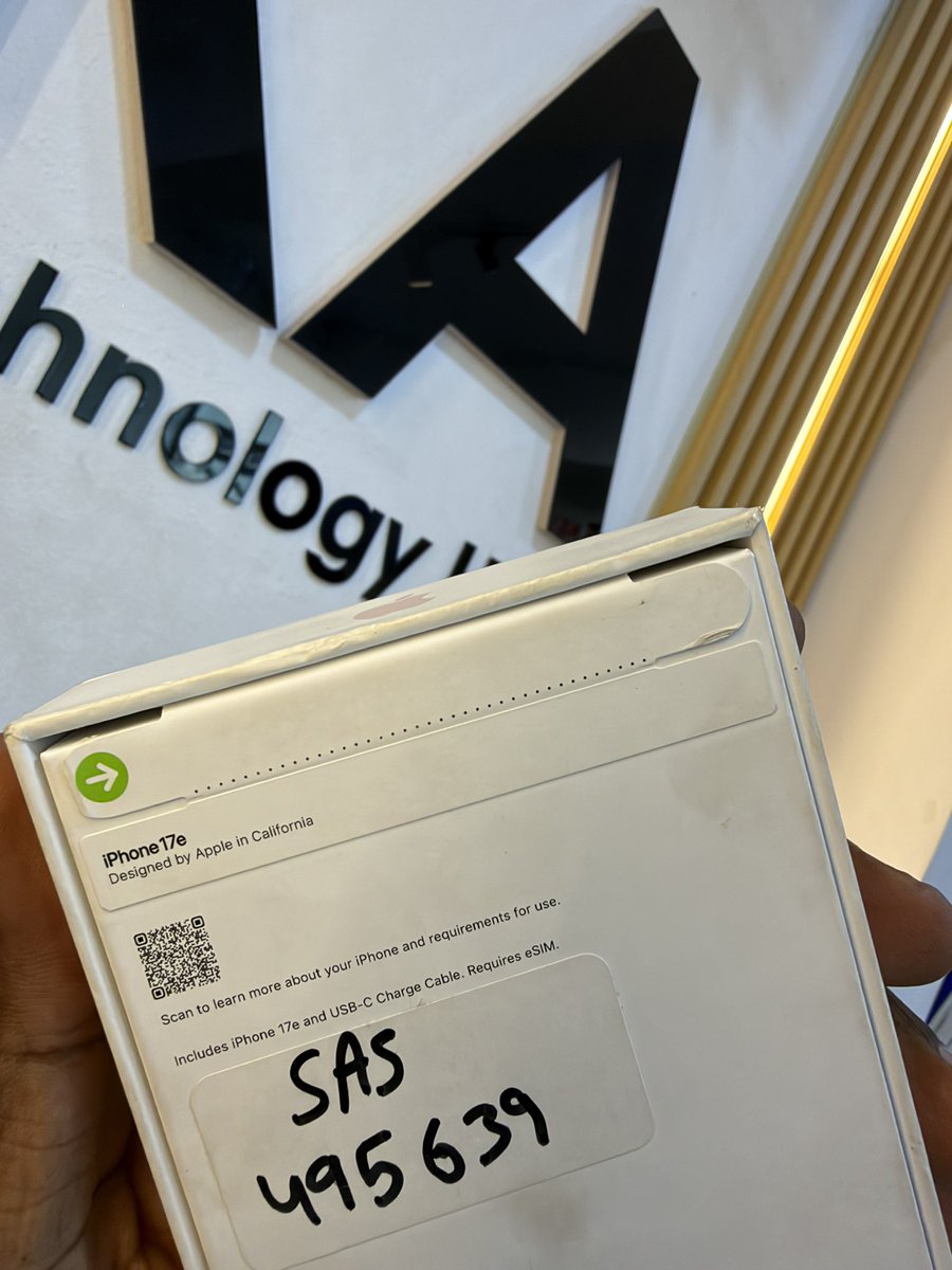 kofisikaa's tweet photo. Brand New iPhone 17E 256gb (esim locked) Wifi Only
Gh¢3,799.99
Dm/WhatsApp/iMessage/Call 0504988015 / 0547779861 https://t.co/B5kgylCOI5