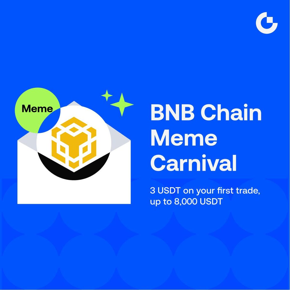 Gate_Launch's tweet photo. 🎉 【BNB Chain Meme Carnival】Get 3 USDT on First Trade, Win Up to 8,000 USDT
$FLOKI, $PEPE, $TUT and 40+ trending BNB Chain Meme Futures live now!

🎁 Welcome Gift: New traders finish first BNB Chain Meme Futures order to claim 3 USDT
🏆 Volume Sprint: Meet trading goals to rank and grab up to 8,000 USDT
💎 VIP Boost: VIP 5+ users enter exclusive channel for up to 20 USDT extra

👉 Join Now: https://t.co/WGkQglXCju