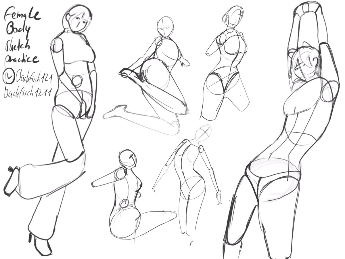 Backfisch121's tweet photo. Female body drawing practice 1 #art #sketch https://t.co/p9pQary1KC