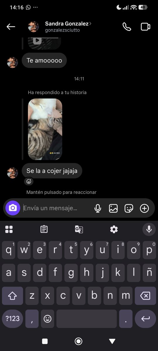 soobwtie's tweet photo. yo subiendo una historia toda tierna de mis gatos
mi mamá: https://t.co/p7wJH6JzEK