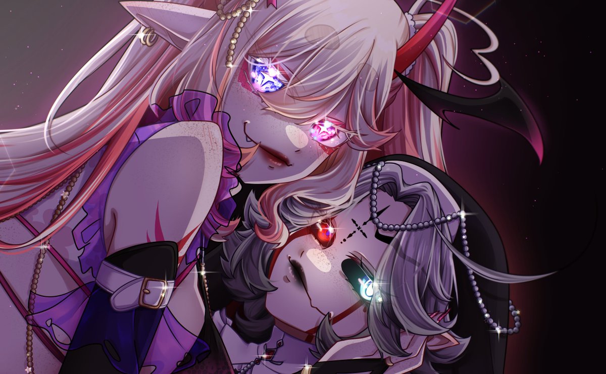 AisuBunVT's tweet photo. LIVE NOW! ❤️🌸🌷

art together w/ my wife @HussaVani 
come and feel the gayge energy https://t.co/OnhxGbrwuE