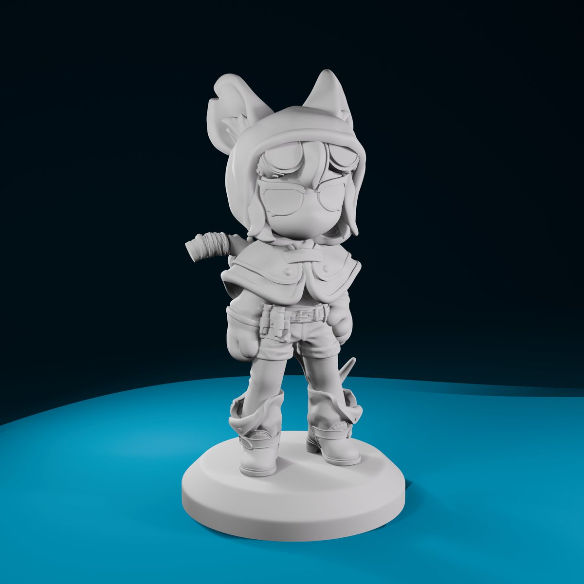 3dGua's tweet photo. Upcoming releases this month:
 • Tiefling Monk 
• Ratkin Hunter (inspired by a RimWorld mod) 
• Cthulhu-style mini Base

#trpg #3dprinting #zbrush https://t.co/43ky08BtkW