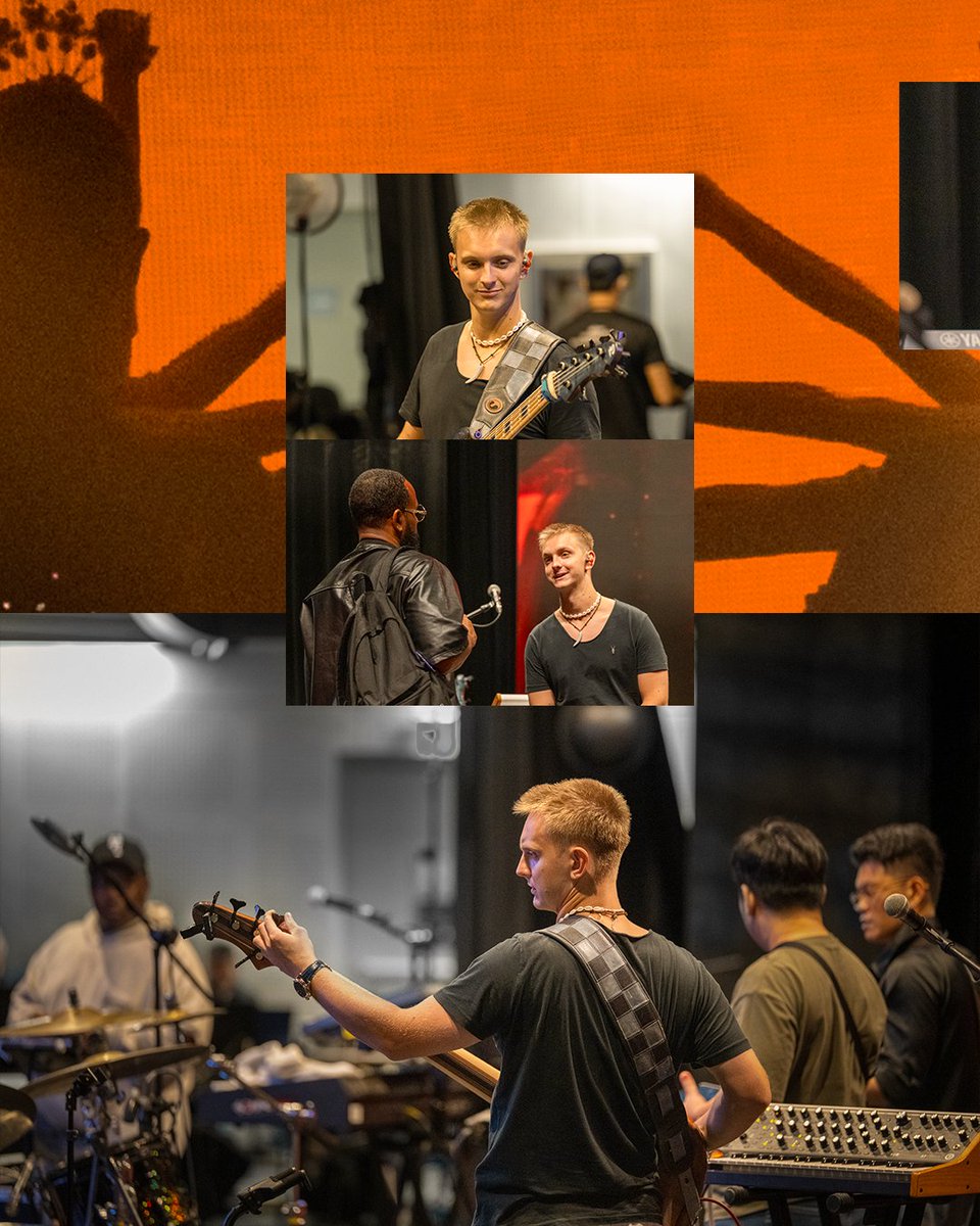 3EgosMusic's tweet photo. A little look back at Manila with the band. From practising together in Thailand to the stage in Manila, it’s been a ride. And there were a lot more than six of us making it happen. @thejakerosen_ @gabrielsevernbass @itsceejofficial , we loved making music with you three. 🧡 https://t.co/oUUze6DWai