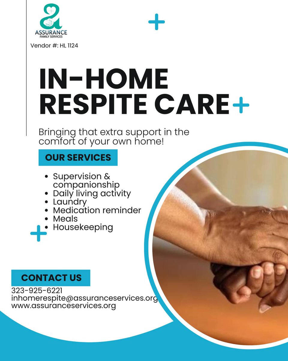 GeneSchantfgqq's tweet photo. Assurance Family Services now offers in-home respite care for children ages 3+ and older adults. Let us provide the support and break your family needs. https://t.co/8HBzyTv9sw