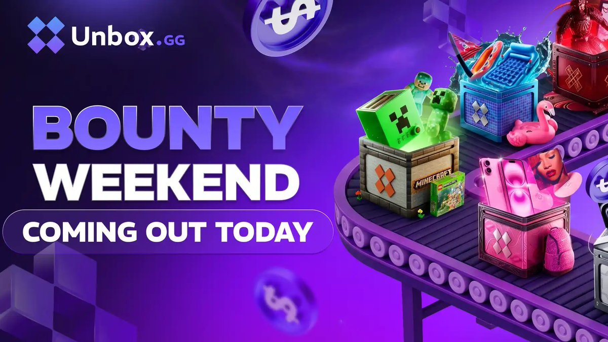 Brutstrz's tweet photo. $10 Giveaway (onsite balance)

-follow @UnboxMain 
-like &amp; Retweet this post
-comment your unbox ID

$50,000 Bounty Weekend coming out 
today 5PM GMT 🔥 https://t.co/2ku8c2QO5J
