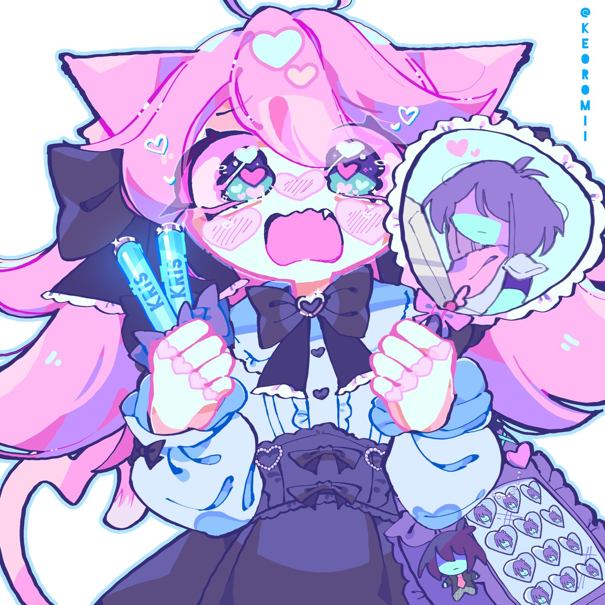 keoromii's tweet photo. No. 1 fangirl

#DELTARUNE  #デルタルーン #UTDR #MadMewMew https://t.co/1LQr7kEy4O