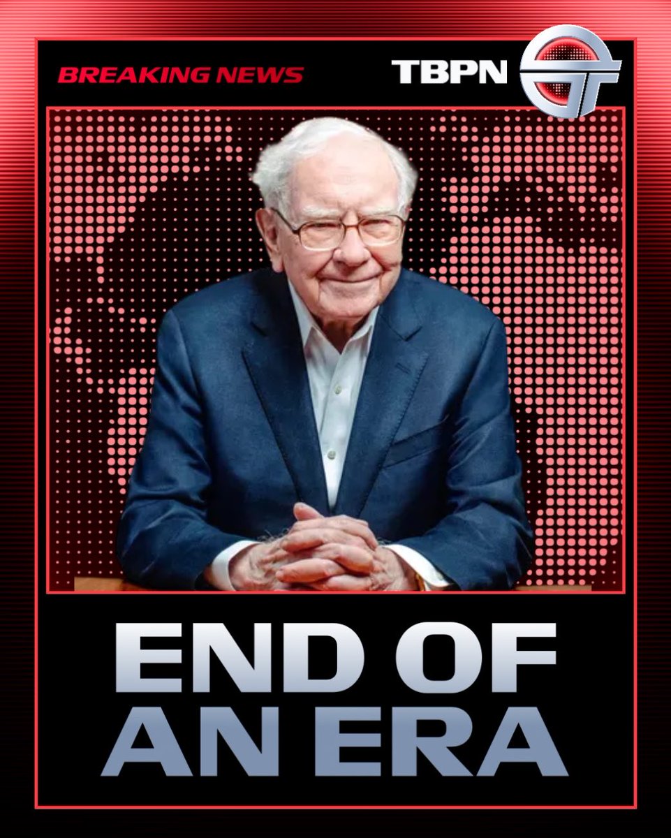 BREAKING: Warren Buffet steps down as Chairman of Berkshire Hathaway 
 [📷](https://pbs.twimg.com/media/HSf6nbIXYAA4QFD.jpg)