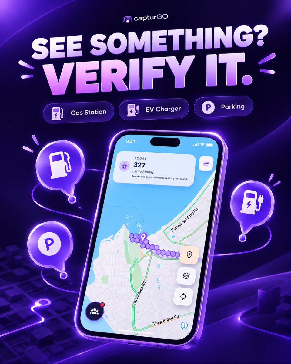 captur_go's tweet photo. Don’t forget to verify when you see new POIs.
Your data helps build better map. https://t.co/vRPCzPFH64