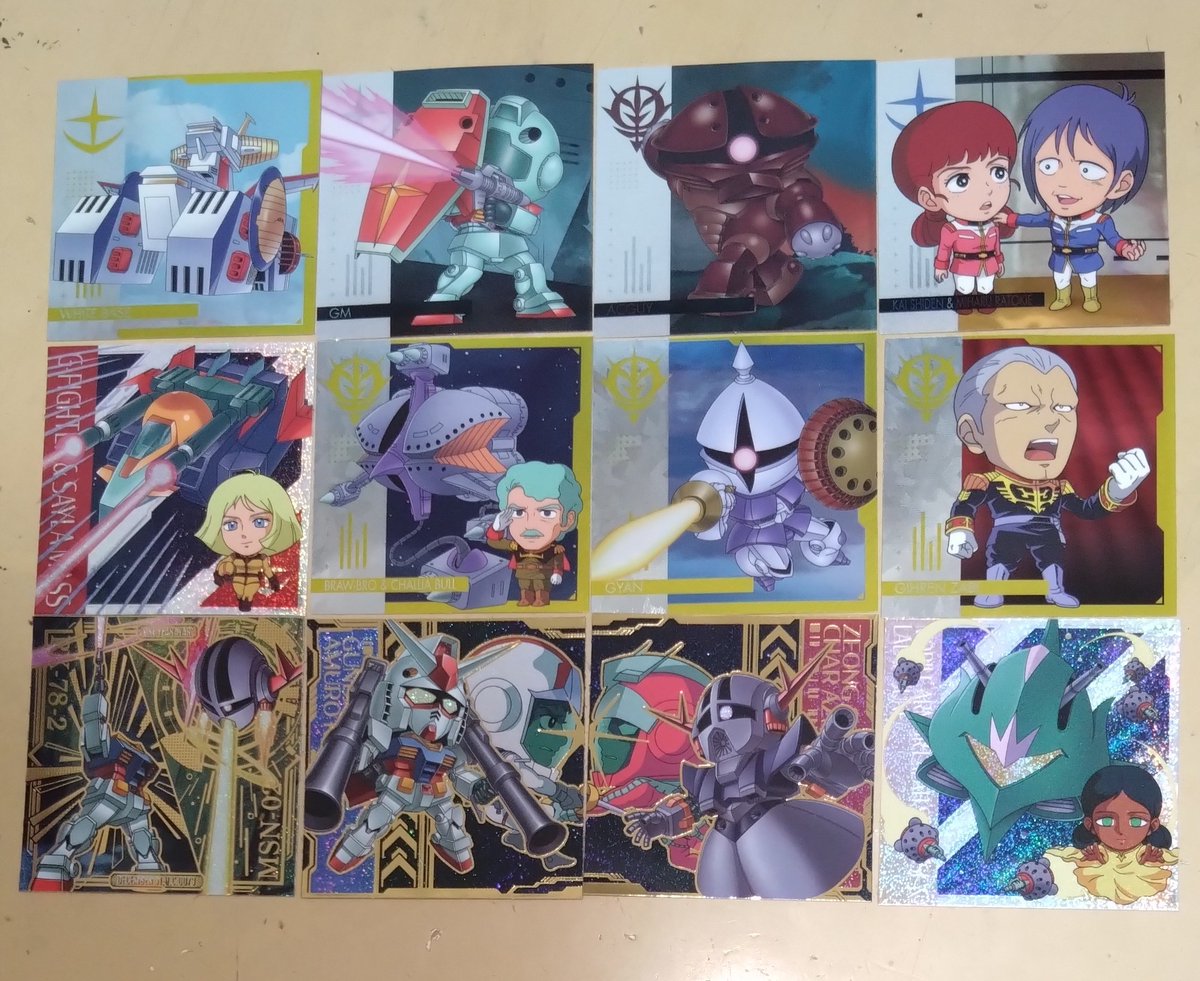 shitotoreka's tweet photo. 機動戦士ガンダム
シールウエハース6
決別の鬨

人気シリーズが優遇されるのはしょうがないけどね・・・自分が好きなVガンダムはい��かラインナップに入るのだろうか！

#ガンダム https://t.co/k3OZUWYQjQ
