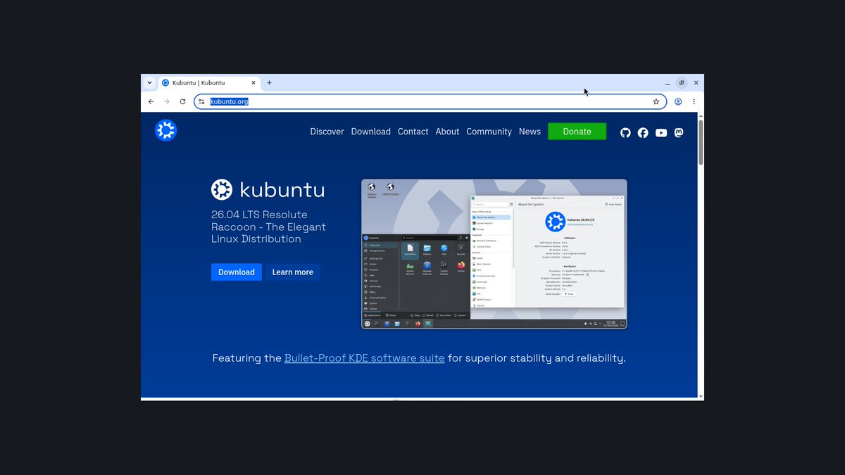 kubuntu's tweet photo. https://t.co/IBZBaVsmmM is not a black box. It lives on GitHub — Hugo, branch from develop, open a PR.

Dark mode, Discover shots, Indonesian translation already landed. Good first issues waiting.

https://t.co/nqP7zUw7yA https://t.co/rh3D9wYT4z