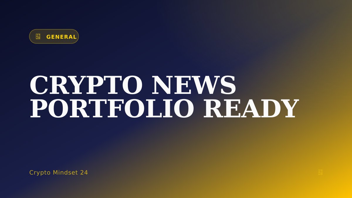 CryptoMindset24's tweet photo. Crypto News: Is Your Portfolio Ready for the Next Big Shift?

The crypto world moves fast. One minute you're reading about a new coin, the next you're seeing headlines about major market changes. Keeping up with crypto news feels like tryi...

https://t.co/i4pMbOIIji https://t.co/w0t5P8kbtg