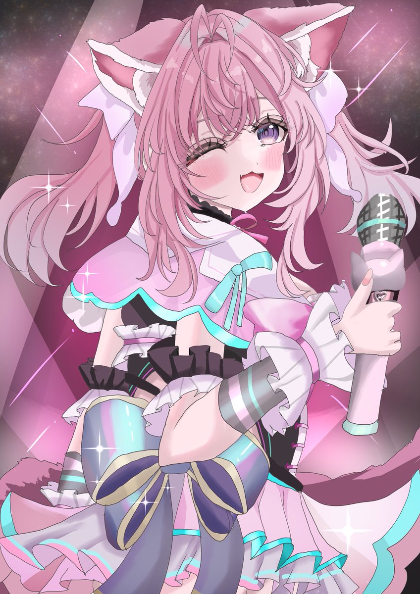 5454koyote's tweet photo. キミの視線を独り占め♡🧪
(こよちゃんを描きました！ソロライブ頑張ってください！✨)
#夢煌めけこより
#こよりすけっち https://t.co/zfGePegz0I