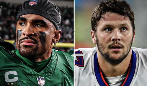 thomasrp93's tweet photo. Josh Allen runs for touchdowns and they consider it an elite trait and praise him through the roof.

Jalen Hurts runs for touchdowns and they say it's because he's limited and ignored as a part of why Eagles win games.

Funny how that works.

#Eagles https://t.co/rpZ4nrFm6F