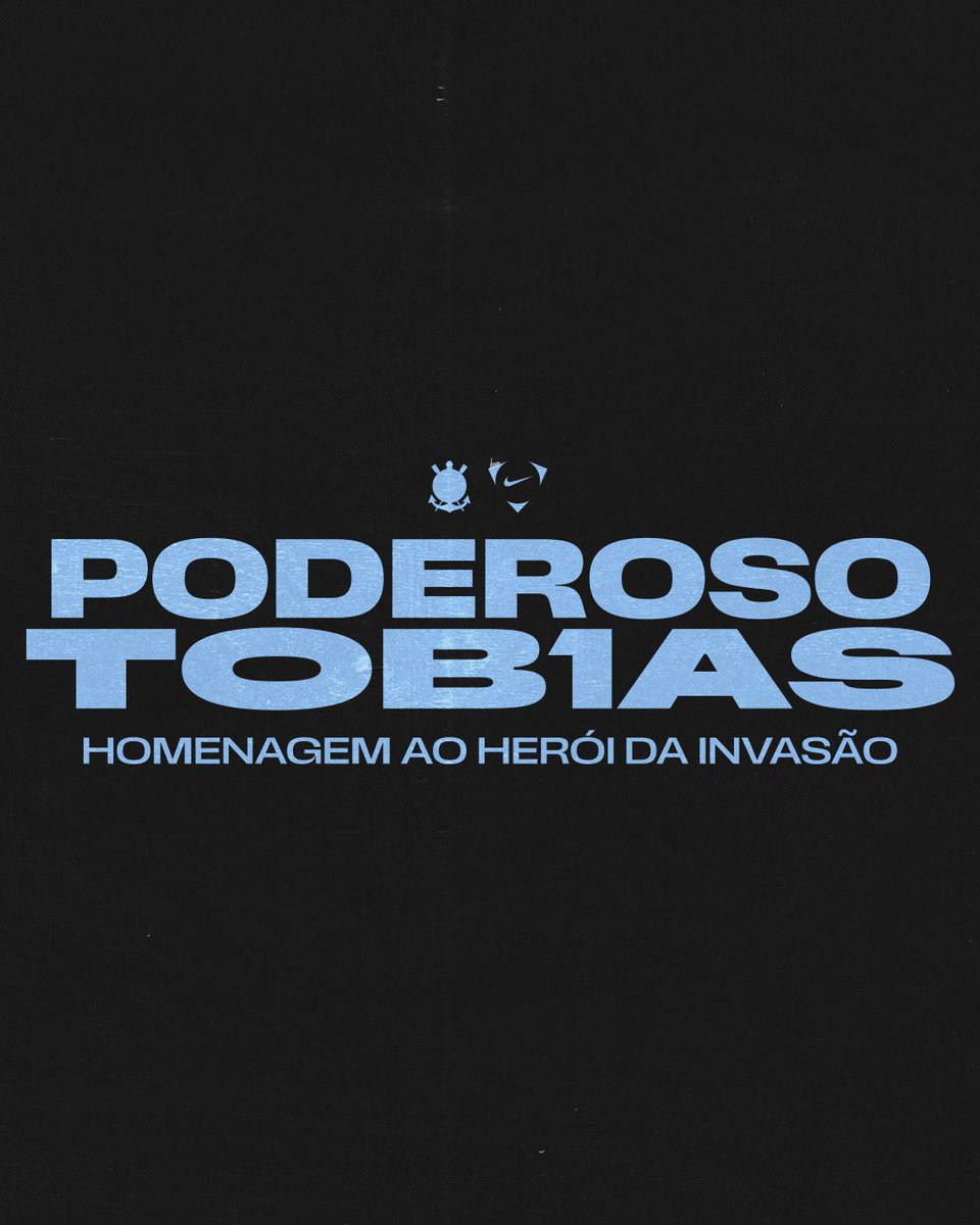 Corinthians's tweet photo. Poderoso Tobias. 🖤🤍💙

Em um dos maiores episódios de nossa história, em 1976, mais de 75 mil corinthianos invadiram o Rio de Janeiro para acompanhar o Timão no Maracanã.

Dentro de campo, debaixo de muita chuva, Tobias foi decisivo e se tornou um dos grandes heróis daquela noite inesquecível.

Agora, 50 anos depois, Corinthians e Nike resgatam o azul eternizado por Tobias na nova Camisa 3, uma homenagem a um ídolo que segue vivo na memória da Fiel.

E, como forma de honrar seu legado, o manto estreia com os goleiros do Corinthians.

A nova camisa já está disponível. Saiba mais: https://t.co/WZ6PvsiTeh

#VaiCorinthians #PoderosoTobias #InvasãoCorinthiana