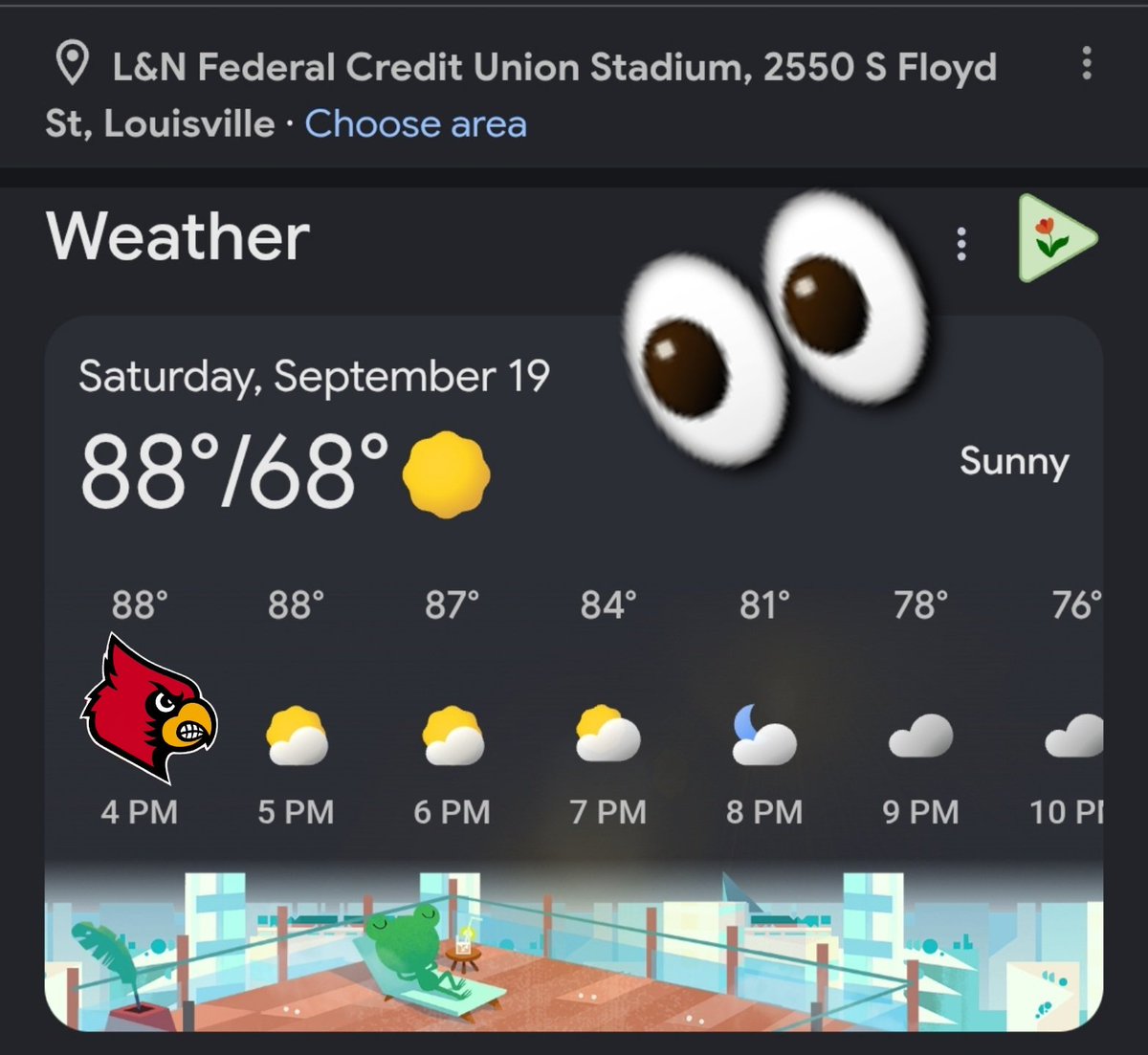 BringBrohmHome's tweet photo. RAIN IN THE AREA TODAY WILL KNOCK TEMPS DOWN FOR TOMORROW!!!!!!!!!!!
#PackLandN #BeatSMU #LetsPredictWeather https://t.co/rfx9MyAeD5