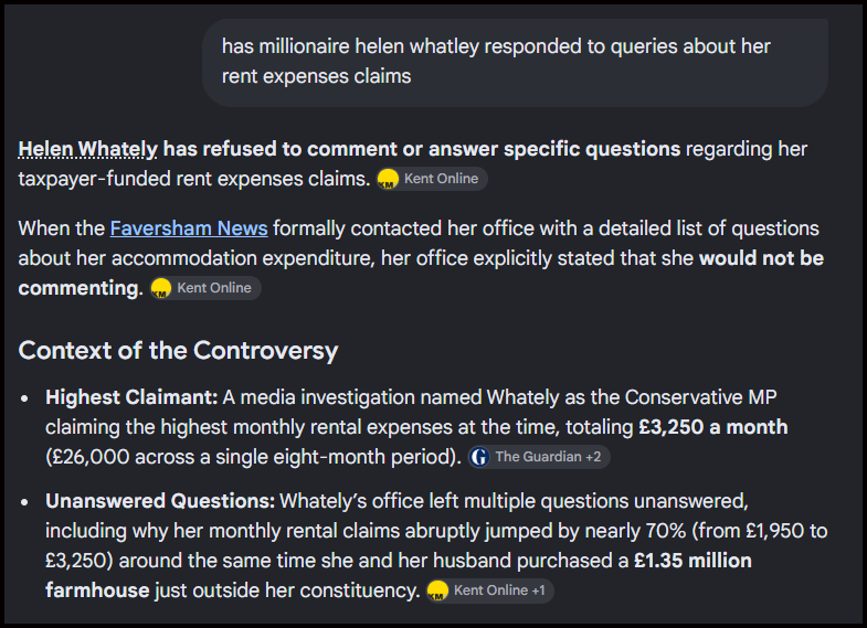 LilPhinger's tweet photo. @Helen_Whately @TheIFS @Conservatives Yeah, maybe focus on responding to you ripping off voters to the tune of £120,000 since 2021 on #Parlimentary #AccomodationExpenses, roughly £23,000 to £25,000 per year... https://t.co/BVN6HxAMzJ