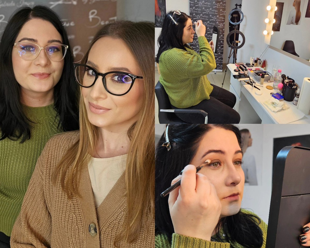 NedaDemuizgr's tweet photo. Today, I successfully completed a self-makeup course with Teodora. She learned to choose the perfect foundation shade for her skin undertone, apply eyeshadow without creasing, use a makeup sponge effectively, and clean her brushes and tools https://t.co/cu0KvtLZ3Y