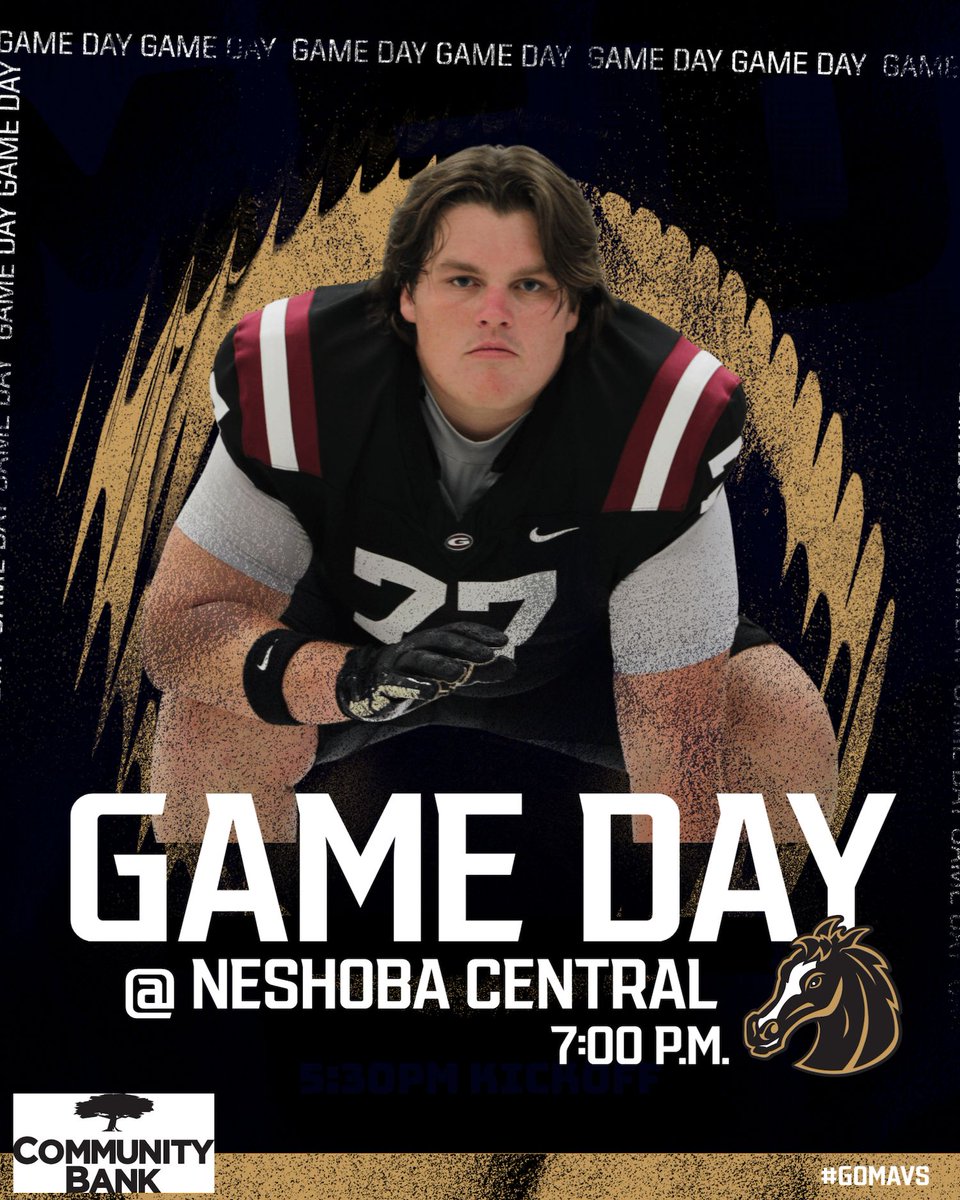 GHSMavericks's tweet photo. 🏈 GAME DAY 🏈 

🆚 Neshoba Central
⏰ 7:00
📍Neshoba Central High School 
🎟️ https://t.co/z2dYwpWjcD 
💻 https://t.co/Ei2ChcHBWk 
#gomavs #welcometotheranch https://t.co/8dHXyY4xce