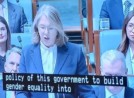 Philssay's tweet photo. Catherine King bragging about the Labor caucus having 55% women...trouble is.  She can't define what a woman is ...sooooo...how does she know there are 55% women . https://t.co/tBKmZecJYf