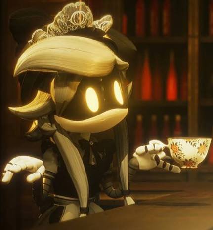 mallowqoo's tweet photo. Deleting this later but i dont play ab this character yall she is SUPPOSED to be menacing and off-putting ☹️

yall just like to woobify her and call it “character development” No she’s not a mango baby fuck you and your outdated reddit joke https://t.co/TRDFEZLY3R