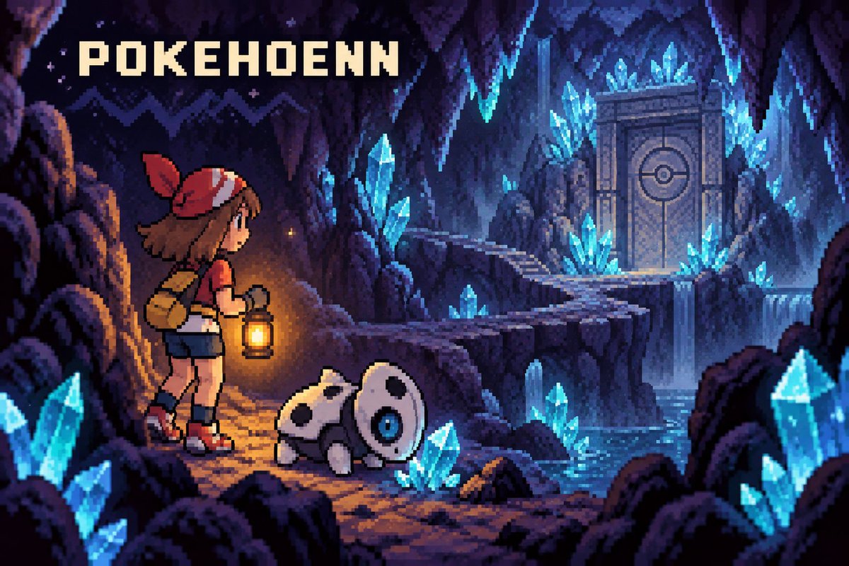 POKEHOENNRH's tweet photo. When POKEHOENN opens, will you follow the main route or see where the caves lead? 🔦 https://t.co/MU1y4fh2xv