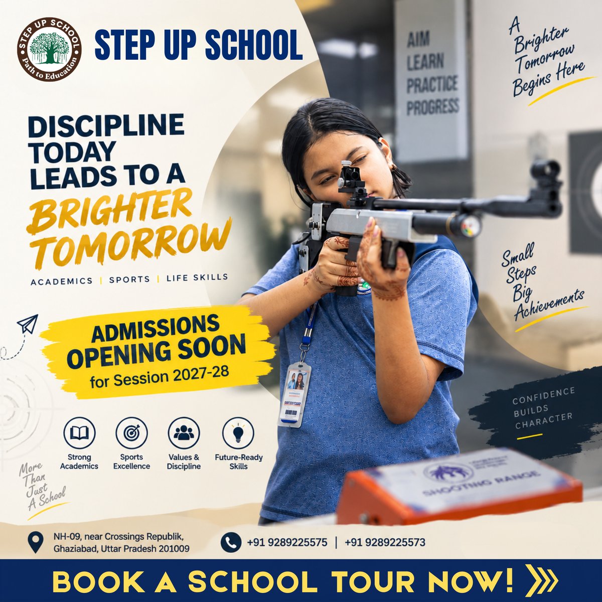 StepUpSchool2's tweet photo. A NEW JOURNEY IS SET TO BEGIN!

Admissions Opening Soon | Session 2027–28

Where young minds learn, explore, create and grow.
Where every experience builds confidence for tomorrow. https://t.co/gmTiuFNbYV