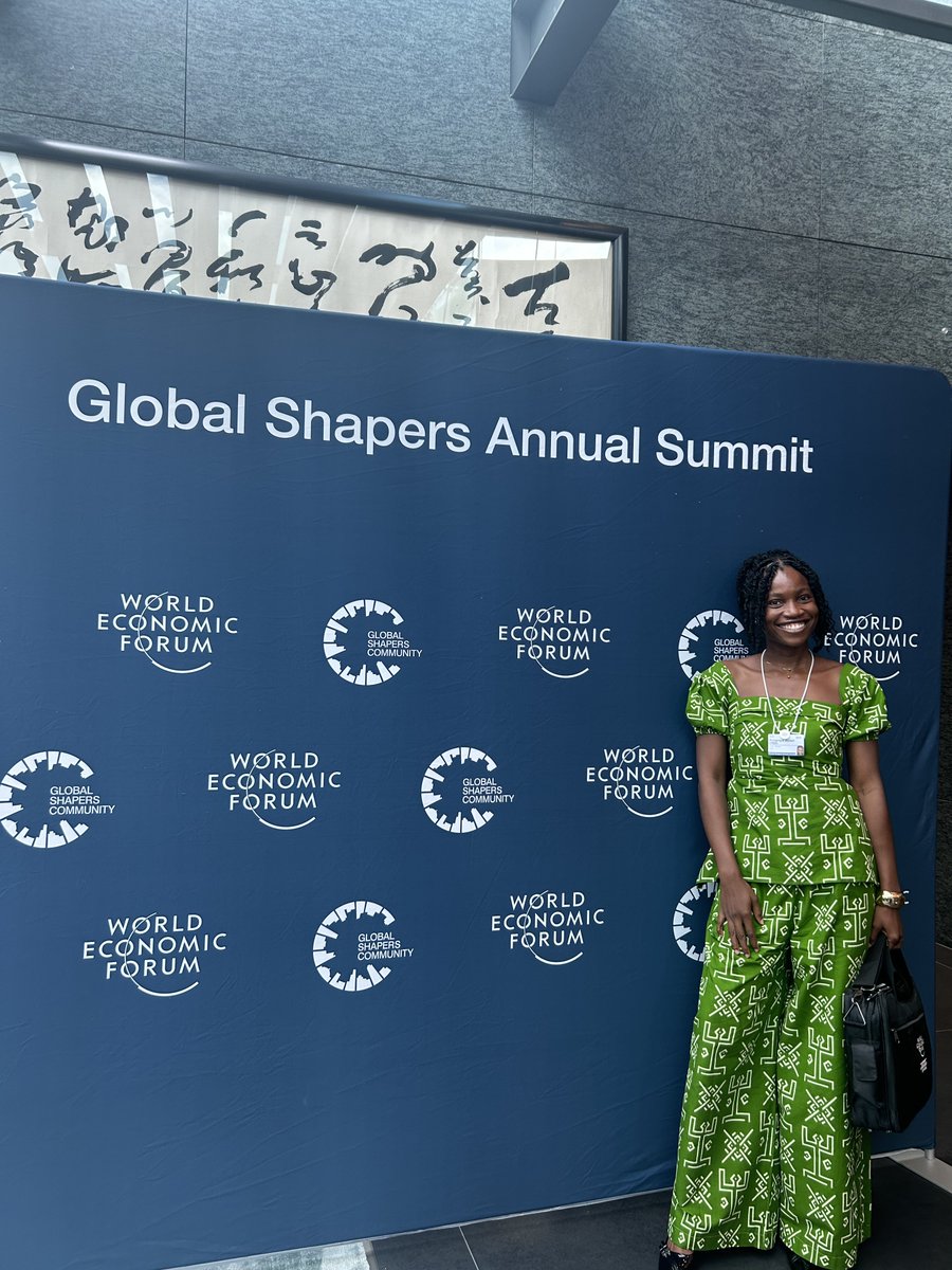 otashapers_'s tweet photo. Our Curator, @global_nanya , proudly represented the Ota Hub at the @wef @GlobalShapers Annual Summit in Geneva, Switzerland!🇨🇭

She joined changemakers from across the world to engage in bold conversations, and explore solutions to some of today's most pressing global challenges https://t.co/QVIW5v3CQF