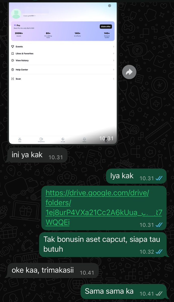Vianasup's tweet photo. Setiap pembelian aku kasih bonus aset capcut juga loh 🤩 https://t.co/gg7vB9itLX