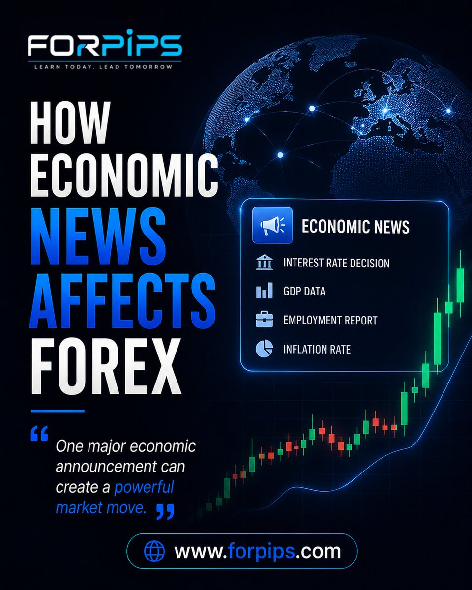 ForpipsOfficial's tweet photo. How does economic news affect Forex? 🌍💱

Interest rate decisions, GDP data, employment reports, and inflation figures can trigger powerful moves in the currency market.

🔗 https://t.co/wfeLhnG5h8

#Forex #ForexTrading #EconomicNews #CurrencyMarket #Trading #MarketAnalysis https://t.co/0Sj0bNU3HY