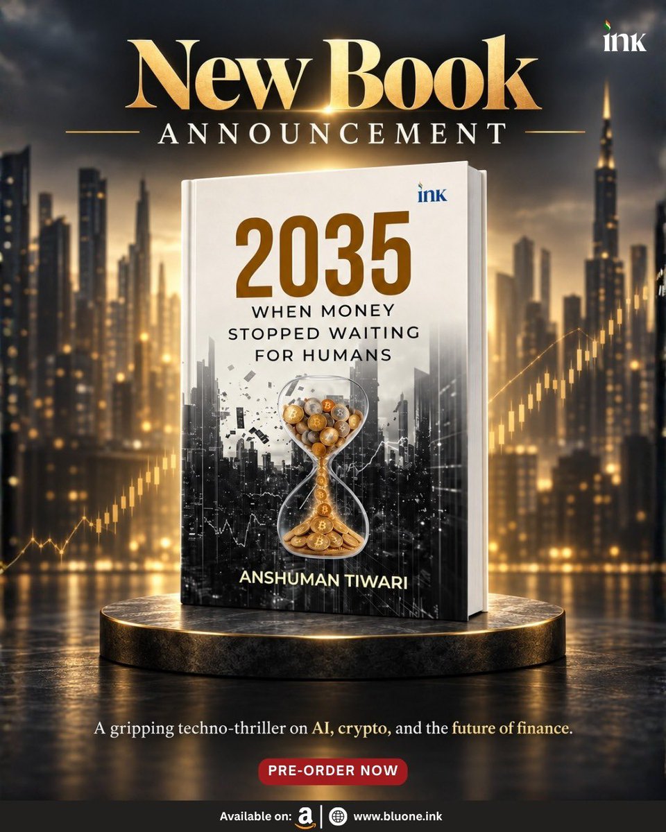 anshuman1tiwari's tweet photo. Do you know who took the other side of your last trade?
Not another investor.
A market-making machine that priced your order before it reached the exchange.
You didn't lose to the market. You lost to its plumbing.
Know before it's too late.
2035 — When Money Stopped Waiting for Humans
Pre-book  @BluOneInk 
https://t.co/AIn5LxOdDp