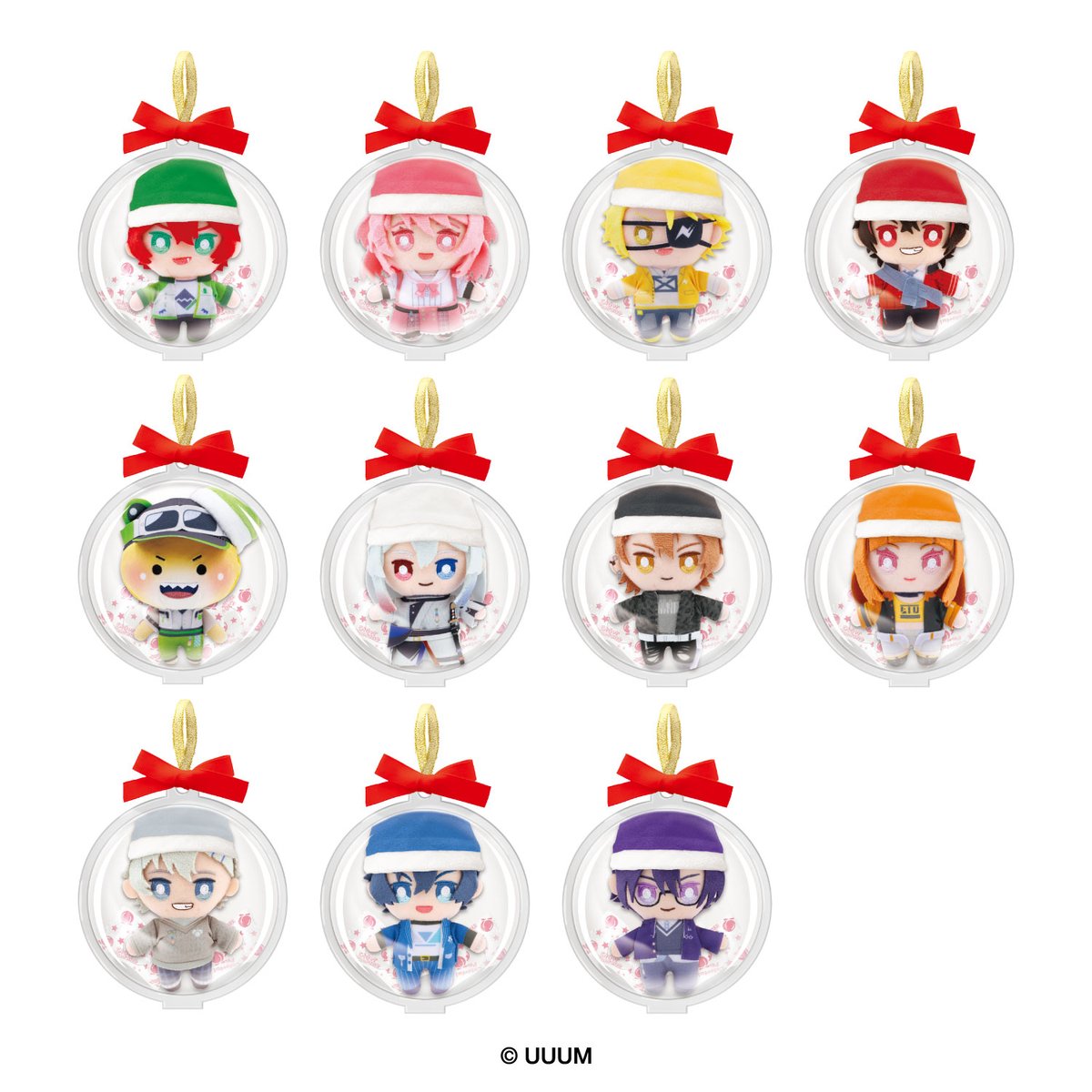heartcorp0810's tweet photo. #カラフルピーチ(@official_clpc) のクリスマス商品が登場🍑
サンタコスチュームのオリジナル描きおろしデザイン🎅✨
スノードームみたいなアクキー、オーナメントにもなるマスコットなど盛りだくさん！
カラフルピーチのみんなと楽しいクリスマスを過ごそう🎵

■2026年10月下旬より順次発売
詳細は下記よりご確認ください。
 https://t.co/QmhkpKSPwY

#からぴち