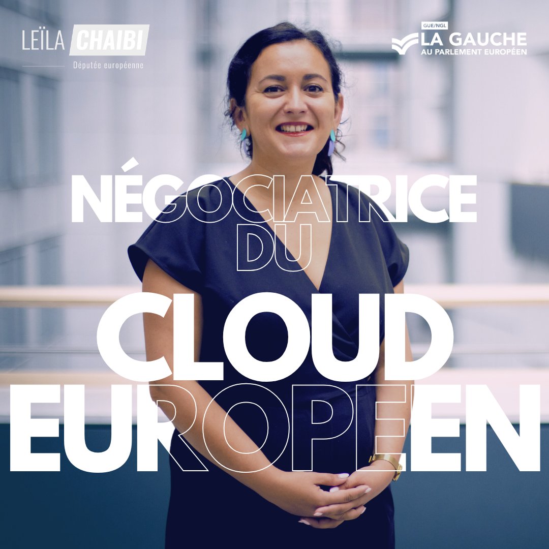 leilachaibi's tweet photo. Honorée d'avoir été nommée négociatrice du règlement sur le cloud européen (Cloud and AI Development Act #CADA) pour @Left_EU.
Un enjeu stratégique : reprendre le contrôle de nos données, réduire nos dépendances et construire des infrastructures souveraines, sûres et soutenables https://t.co/2j5JVgNX0h