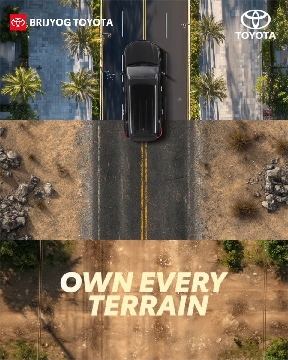 TimDrager2vj's tweet photo. Command every road... only with the Toyota Fortuner! Whatever the road, all-terrain power and unmatched swagger come together in the Toyota Fortuner. Own Every Terrain. Conquer Beyond Limits. Book your test drive today! Bridgeyog Toyota (Beed | https://t.co/Gtv8BZV6AB