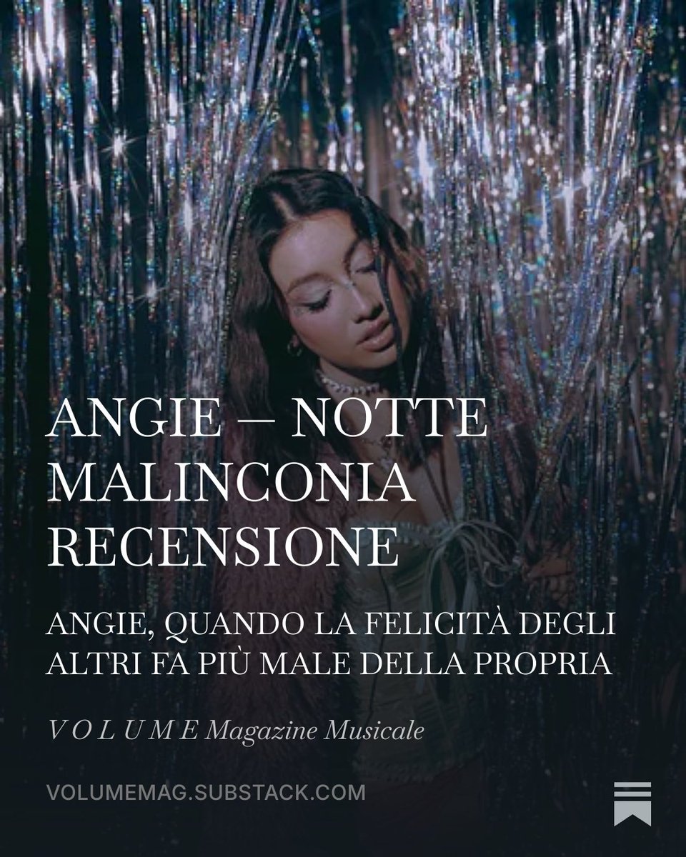 VolumeMag_'s tweet photo. E se la notte fosse piena di luci, ma tu avessi ancora voglia di piangere?
Con Notte Malinconia, Angie trasforma una serata di festa in un paesaggio emotivo fatto di giostre, nostalgia e ricordi che non sanno andarsene.

#newmusicfriday #Angie #AlzaIlVolume https://t.co/JLYWoTAREA