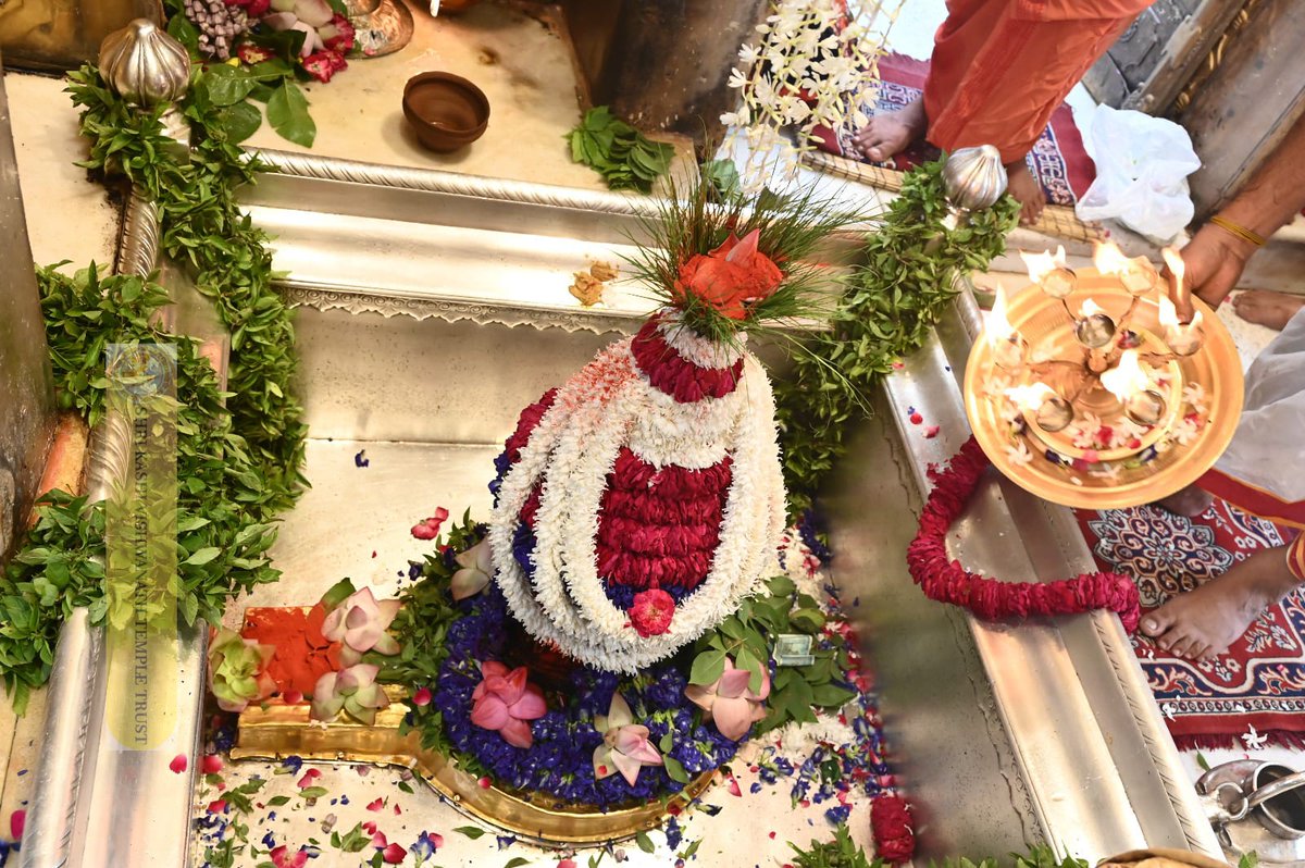 ShriVishwanath's tweet photo. श्री काशी विश्वनाथ जी की मध्यान्ह-भोग आरती I
#kashi #darshan #kashivishwanath #VishwanathDham #blessings https://t.co/afRqLvHusp